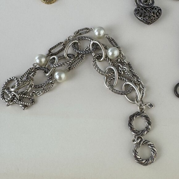 Vintage Premier Designs PD Fashion Jewelry Lot 6 Bracelets & 1 Necklace - Picture 2 of 10